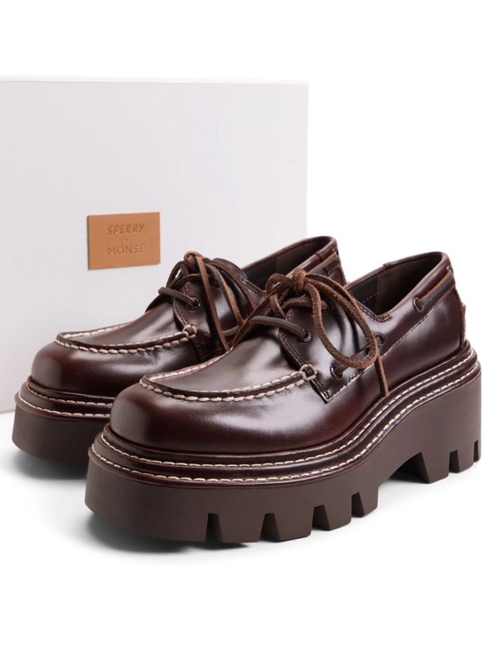 Sperry Shoes - NWOT Sperry x Monse Authentic Original 2-Eye Lug Boat show in Amaretto
